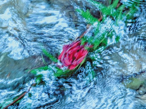 Fotografie einer "Land-Art" des Samerberger Künstlerkreises